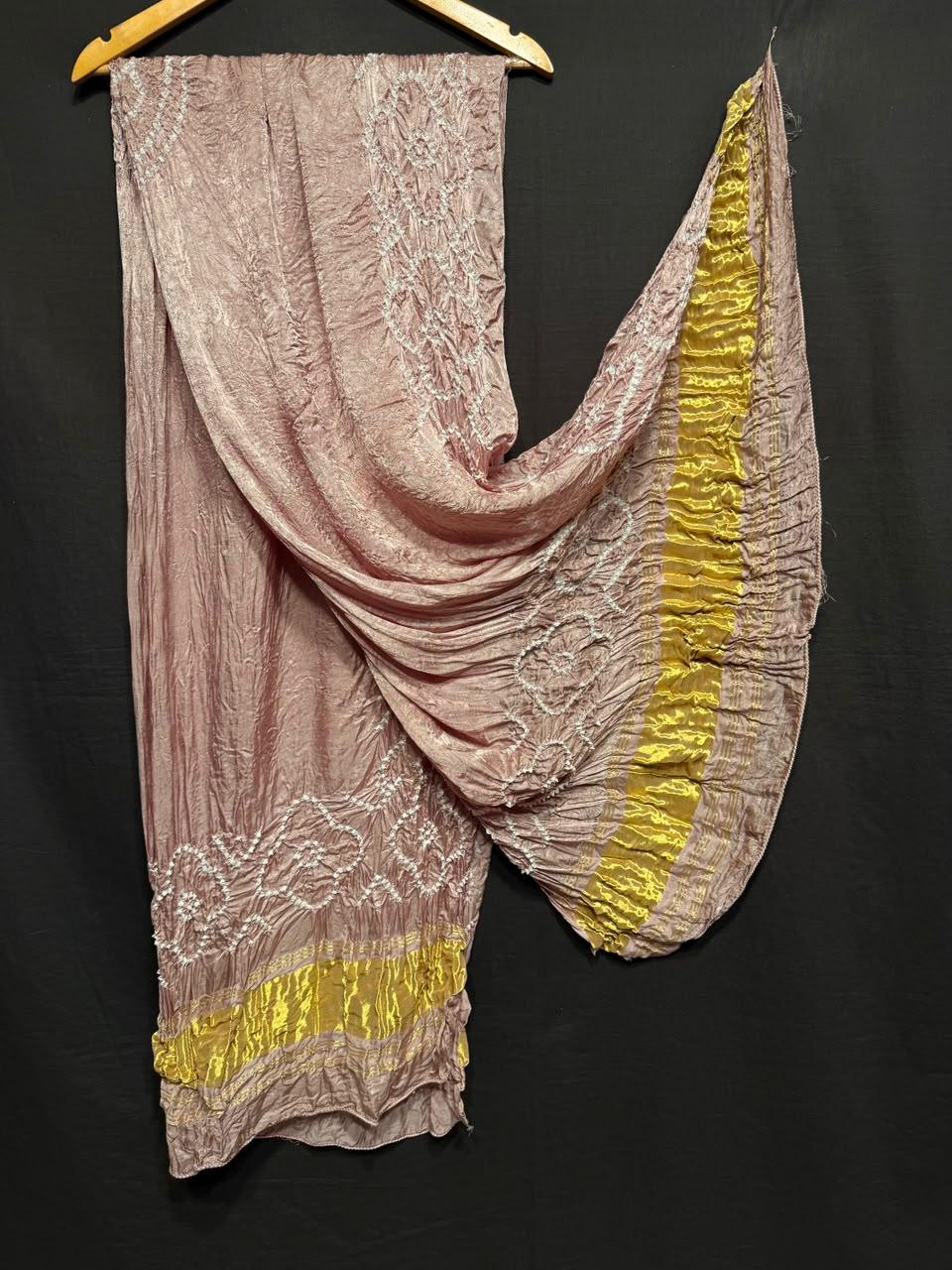 Pure Modal Silk Rayi Bandhej Heavy Tissue Pallu Dupatta