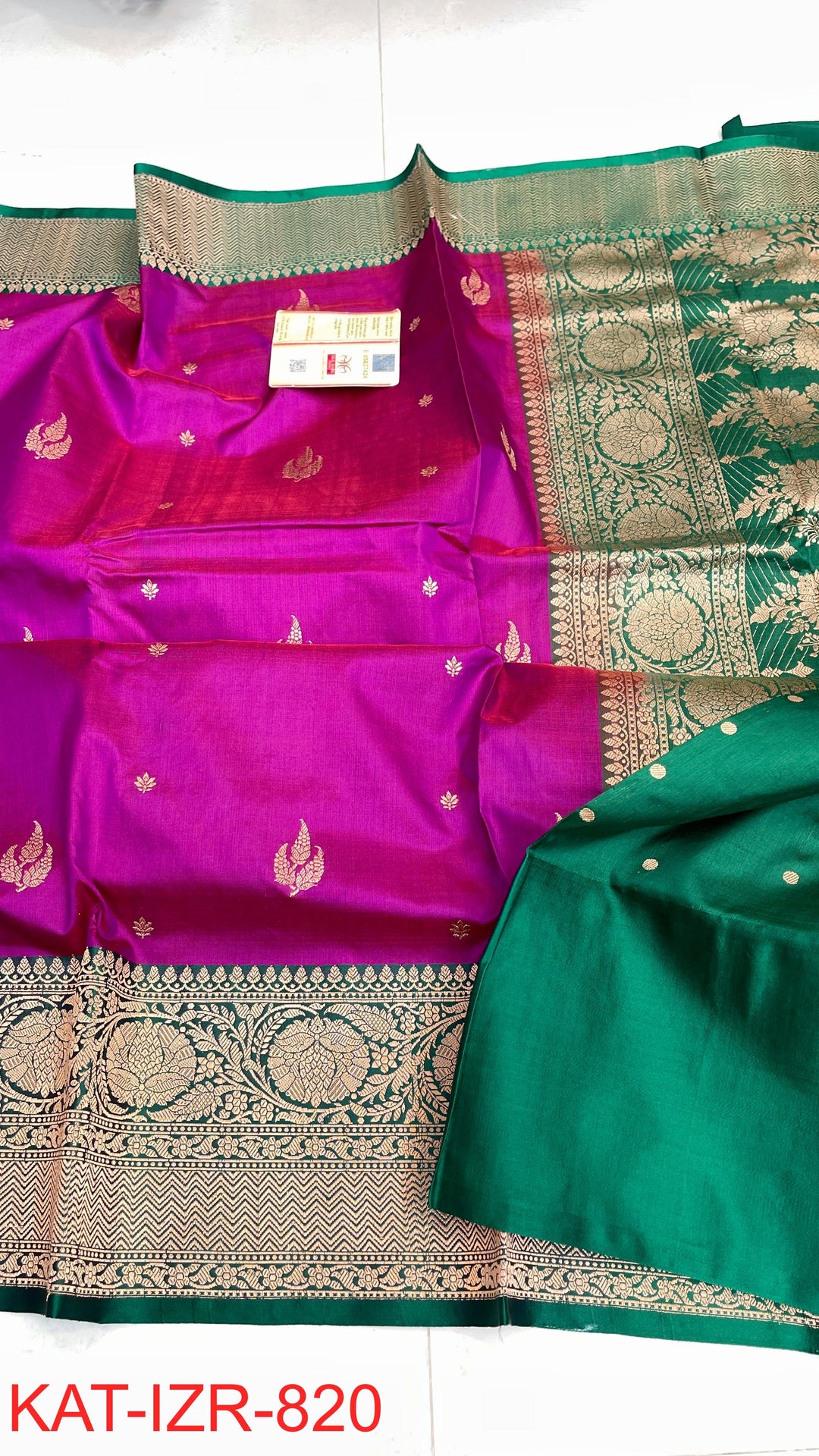 Pure Katan Silk Saree With Antique Zari Work Saree