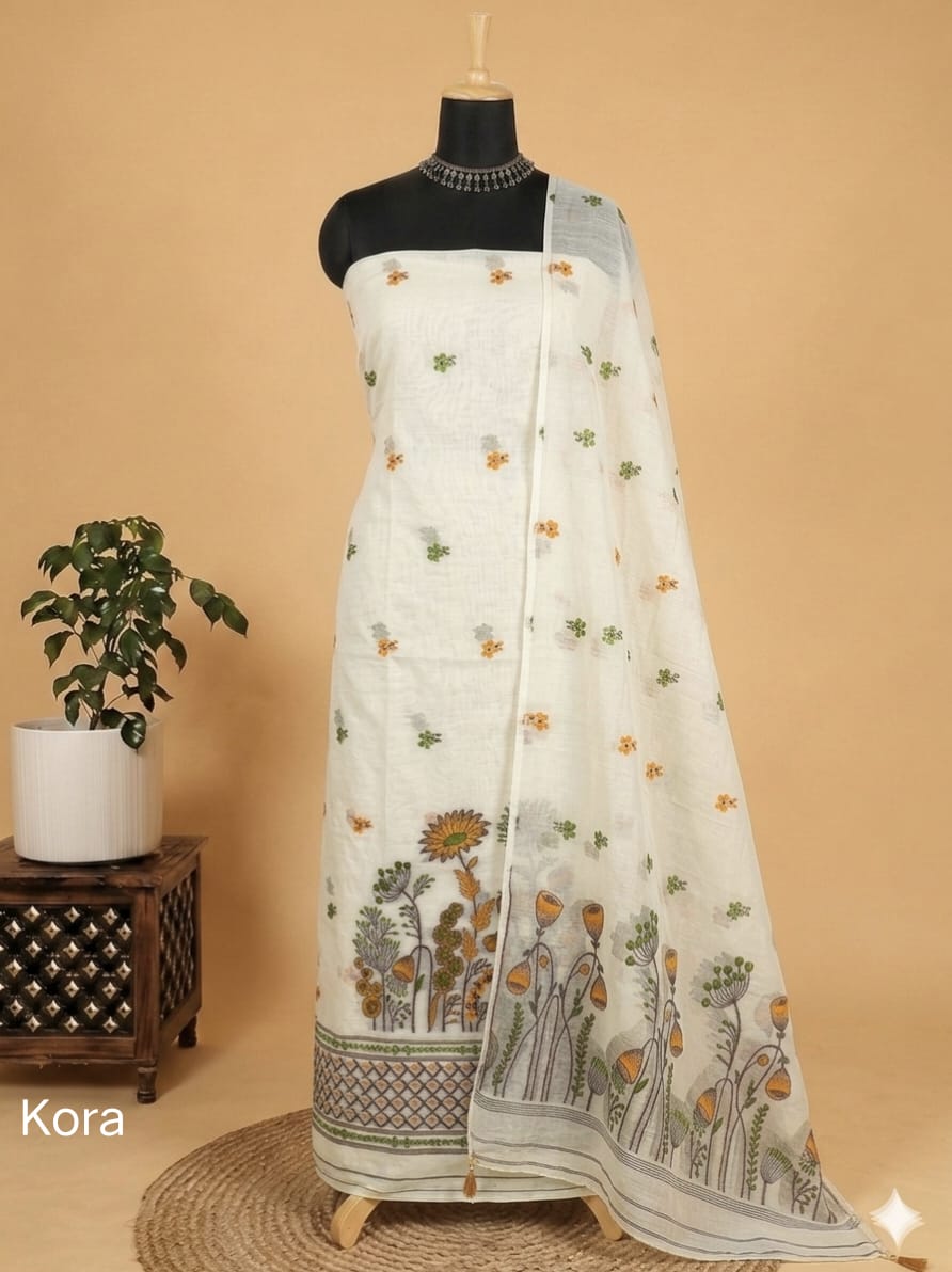 Exclusive Premium Traditional  Viscose Cotton Unstitched Suit (2PC)