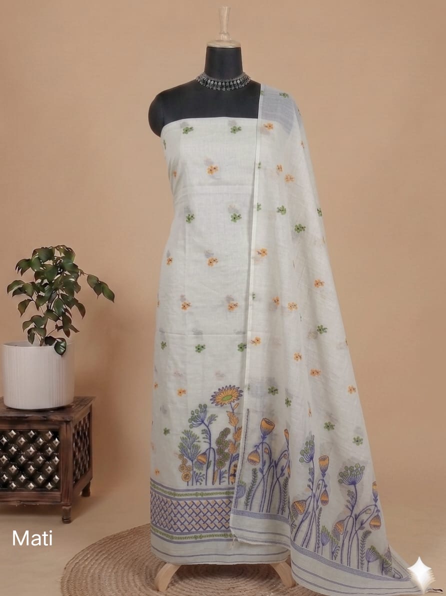 Exclusive Premium Traditional  Viscose Cotton Unstitched Suit (2PC)