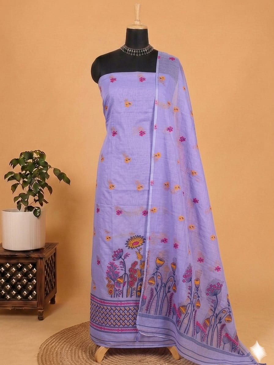 Exclusive Premium Traditional  Viscose Cotton Unstitched Suit (2PC)