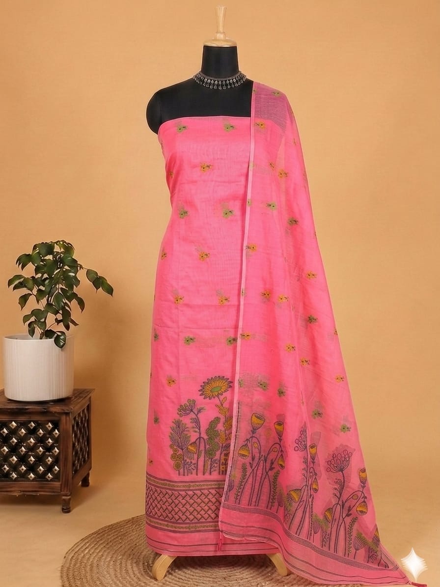 Exclusive Premium Traditional  Viscose Cotton Unstitched Suit (2PC)
