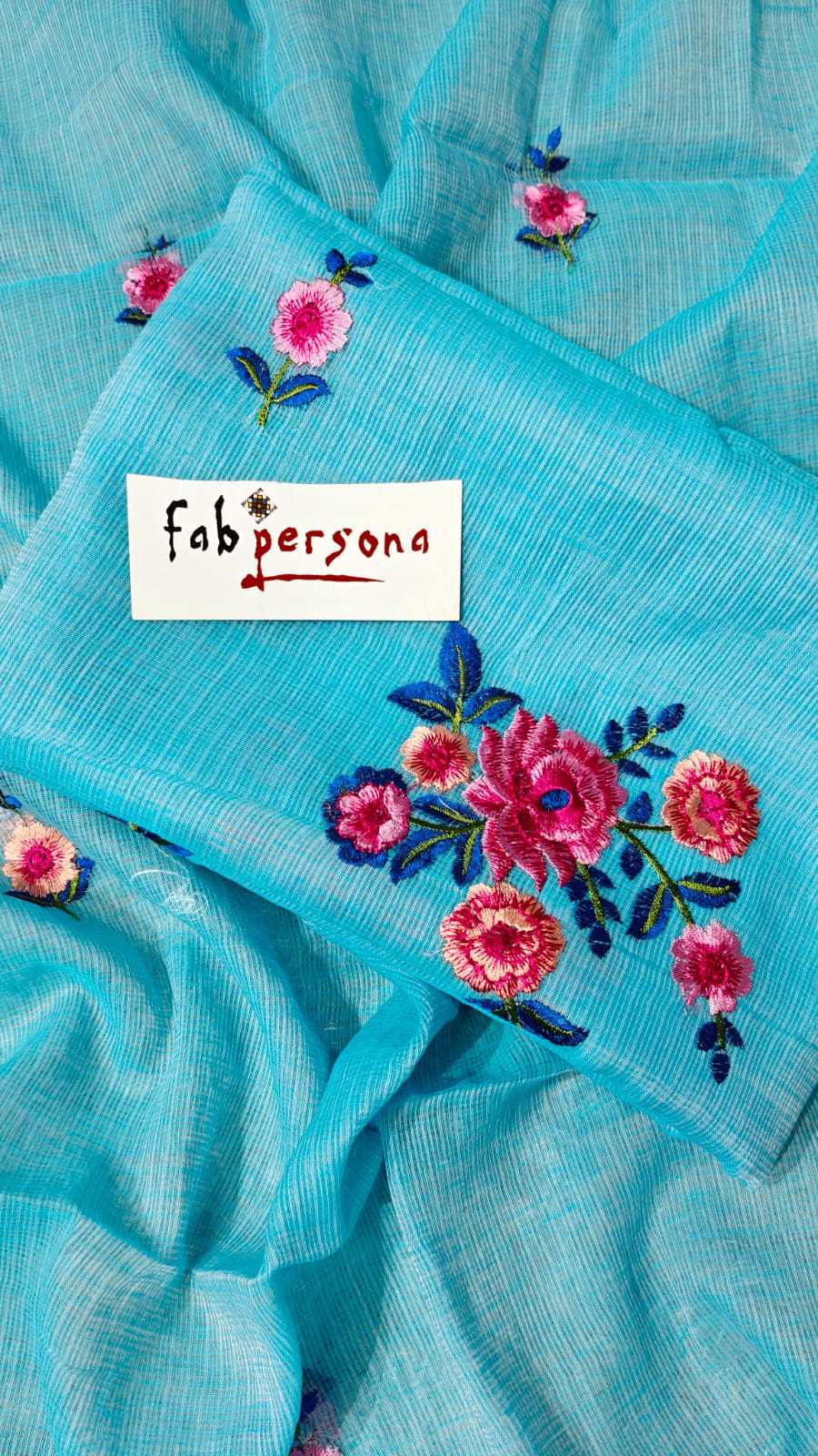 Pure Kota Doriya Embroidery Work Unstitched Suits With Kota Doriya Dupatta