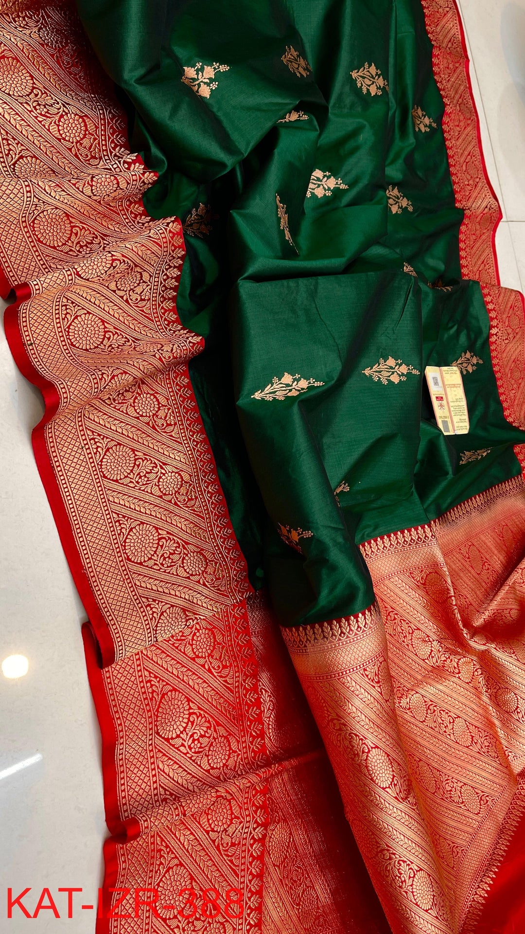 Pure Katan Silk Saree With Antique Zari Work Saree.