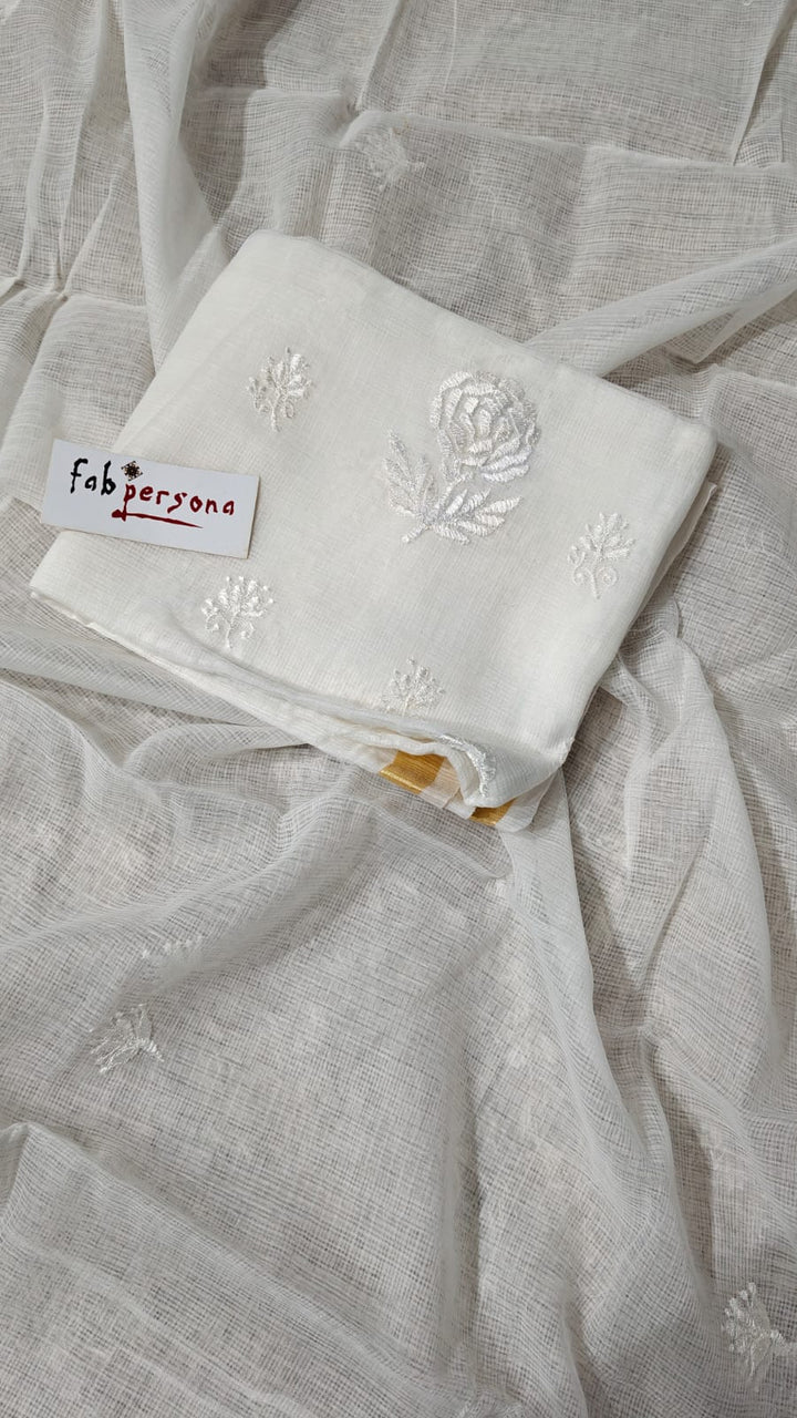 Kota doria Ustitched salwar suit ( without bottom)