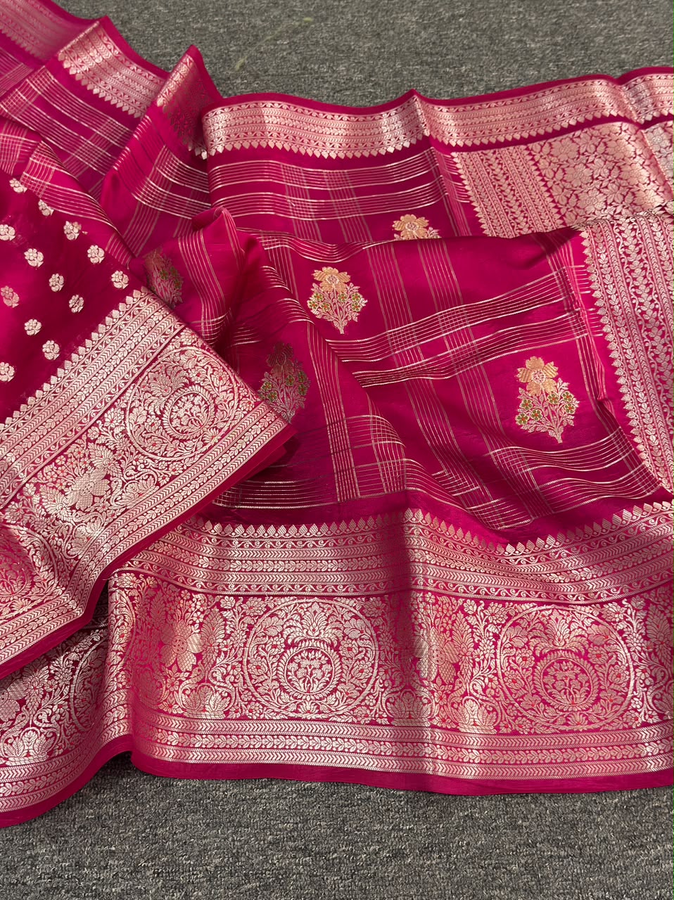 Pure Banarasi  Raw Mango Katan Silk Saree