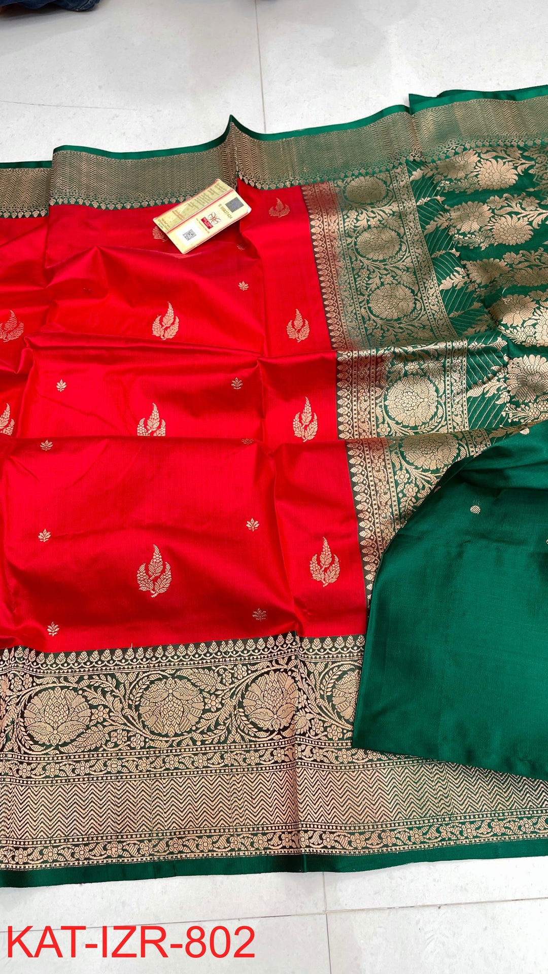 Pure Banarasi  Raw Mango Katan Silk Saree