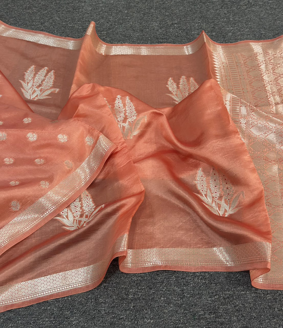 Pure Banarasi  Raw Mango Katan Silk Saree