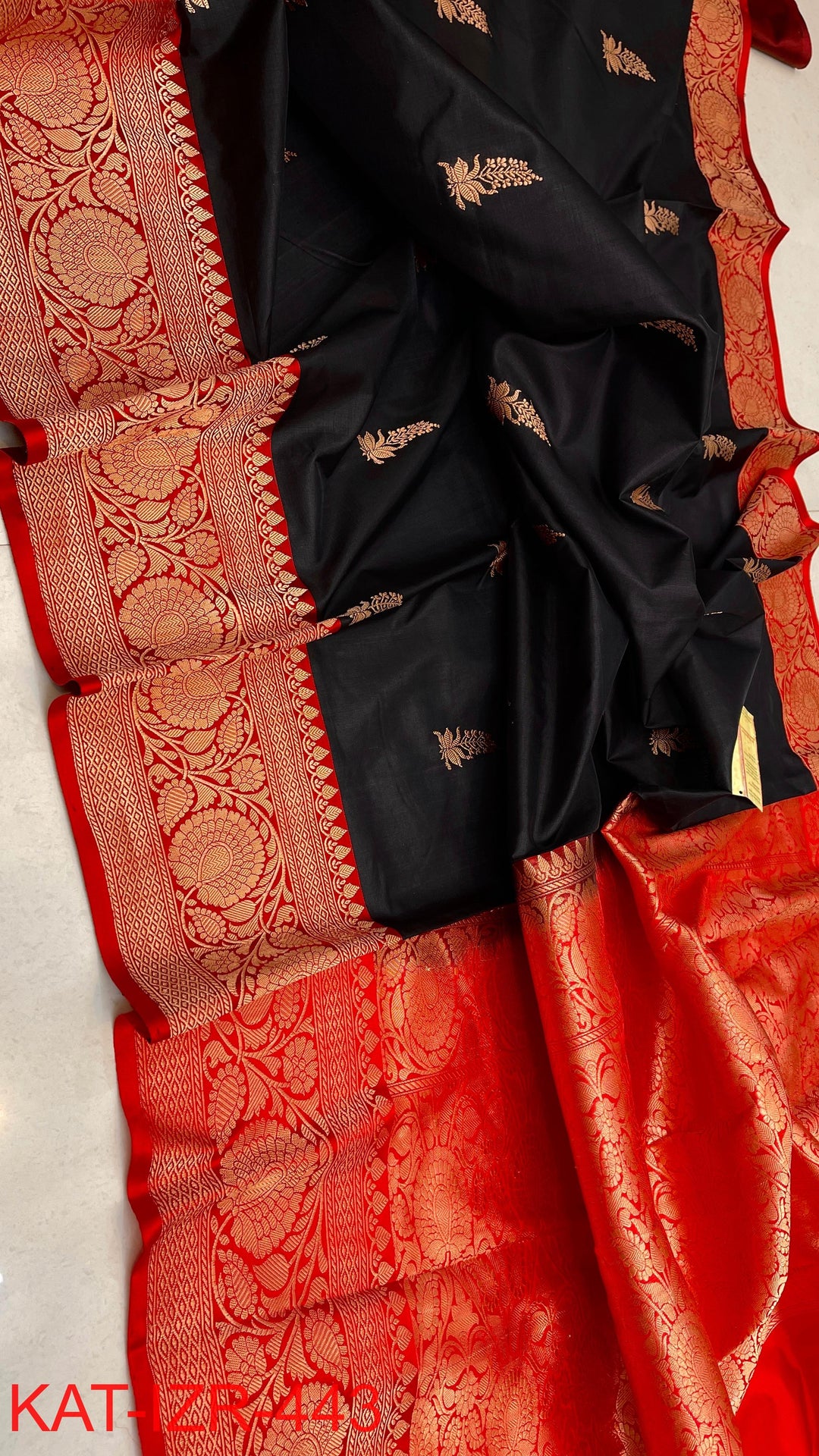 Pure Katan Silk Saree With Antique Zari Work Saree.