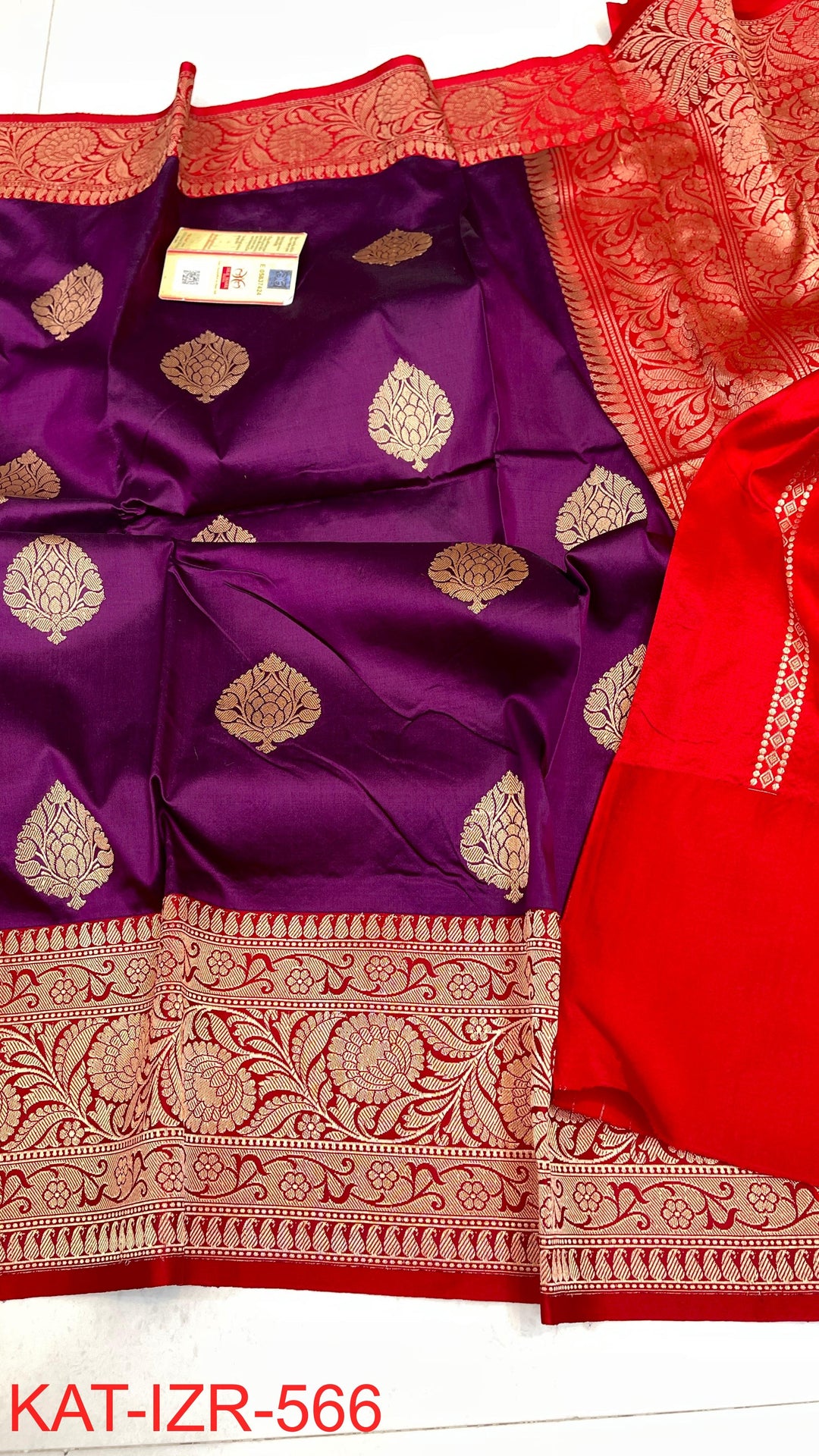 Pure Katan Silk Saree With Antique Zari Work Saree