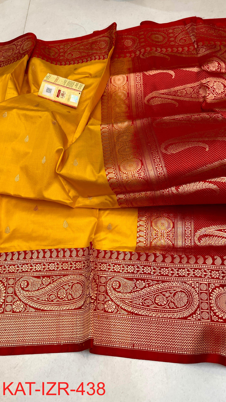 Pure Katan Silk Saree With Antique Zari Work Saree.