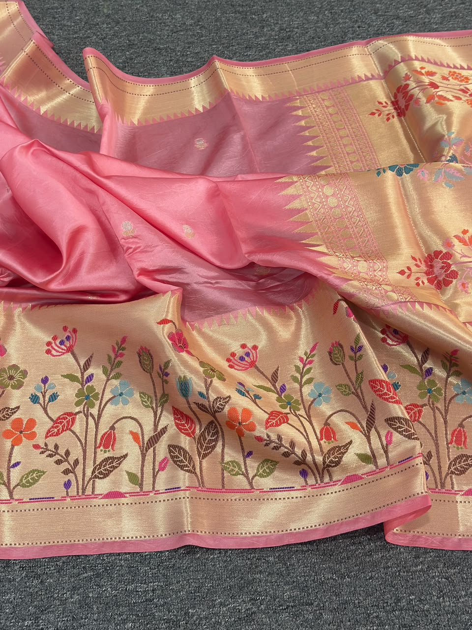 Pure Banarasi  Raw Mango Katan Silk Saree