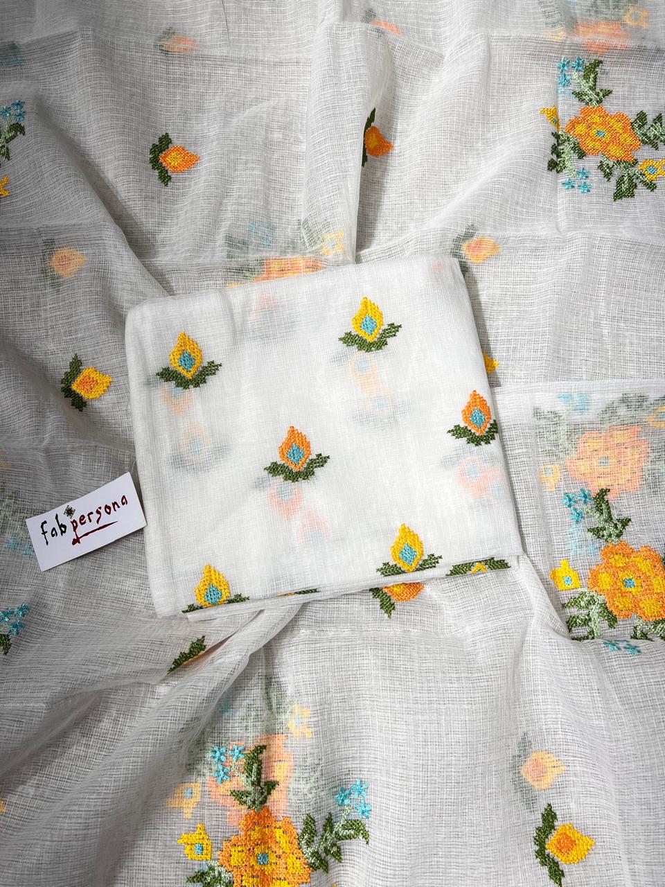 Kota Doriya Embroidery  Work Unstitched Suit