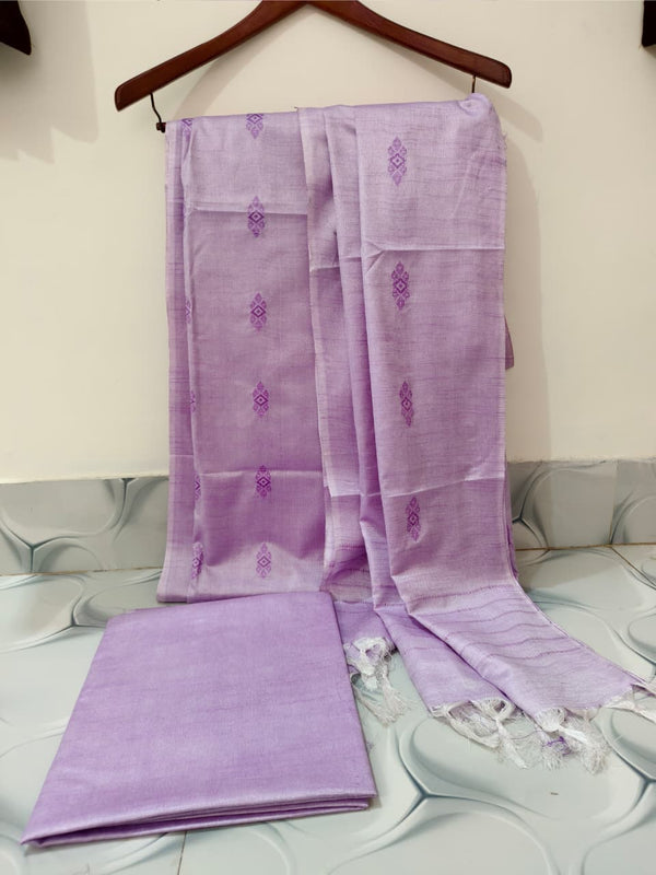 Bhagalpuri Khhadi Cotton Silk Weaving Unstitched Suit .