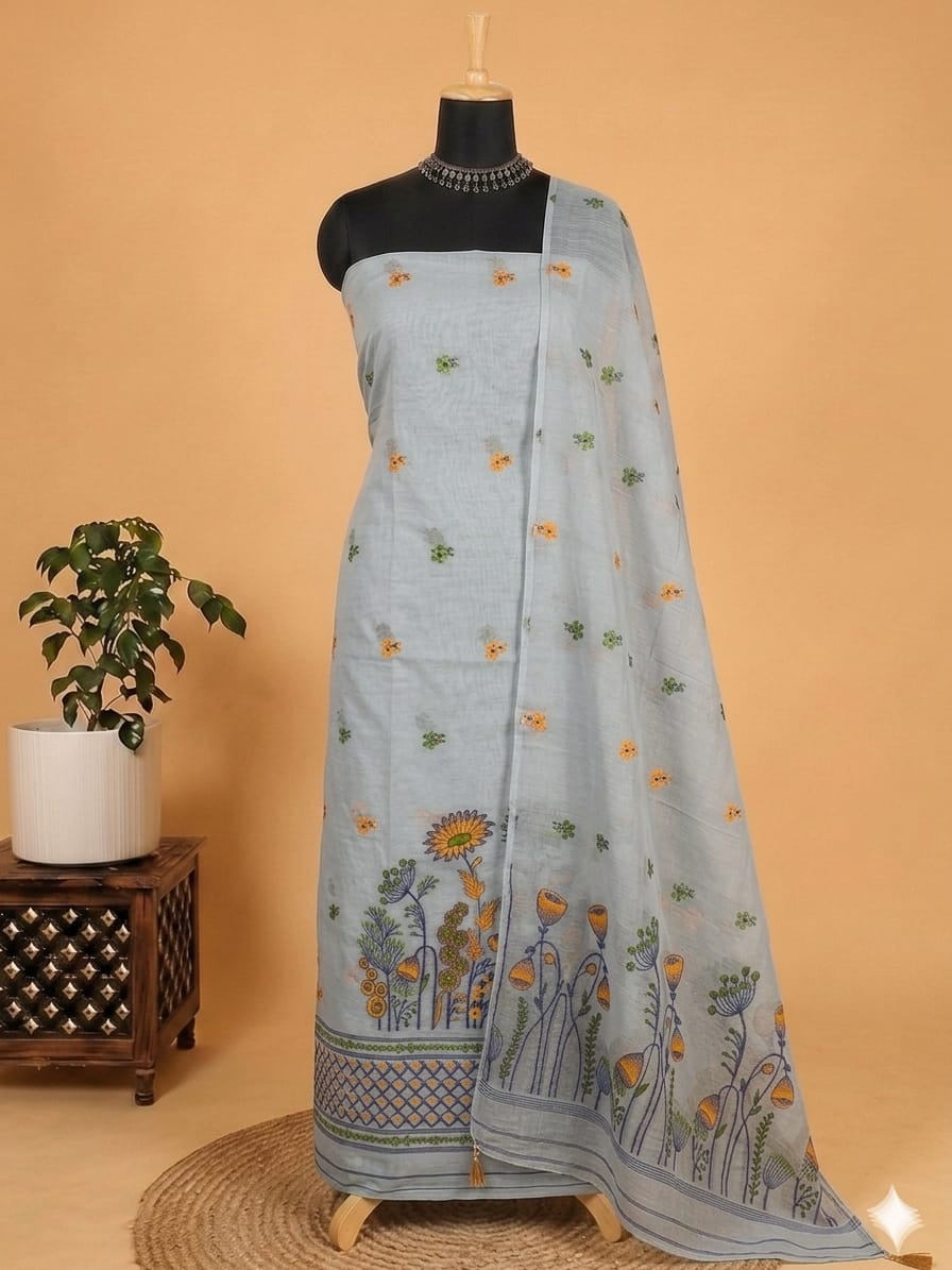 Exclusive Premium Traditional  Viscose Cotton Unstitched Suit (2PC)