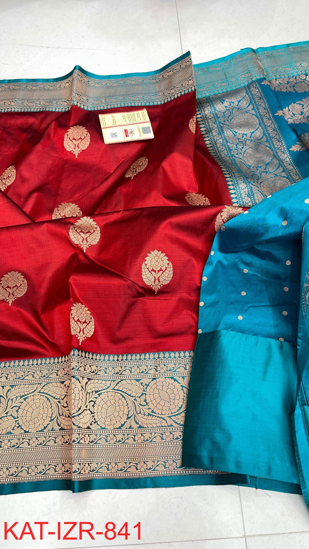 Pure Katan Silk Saree With Antique Zari Work Saree