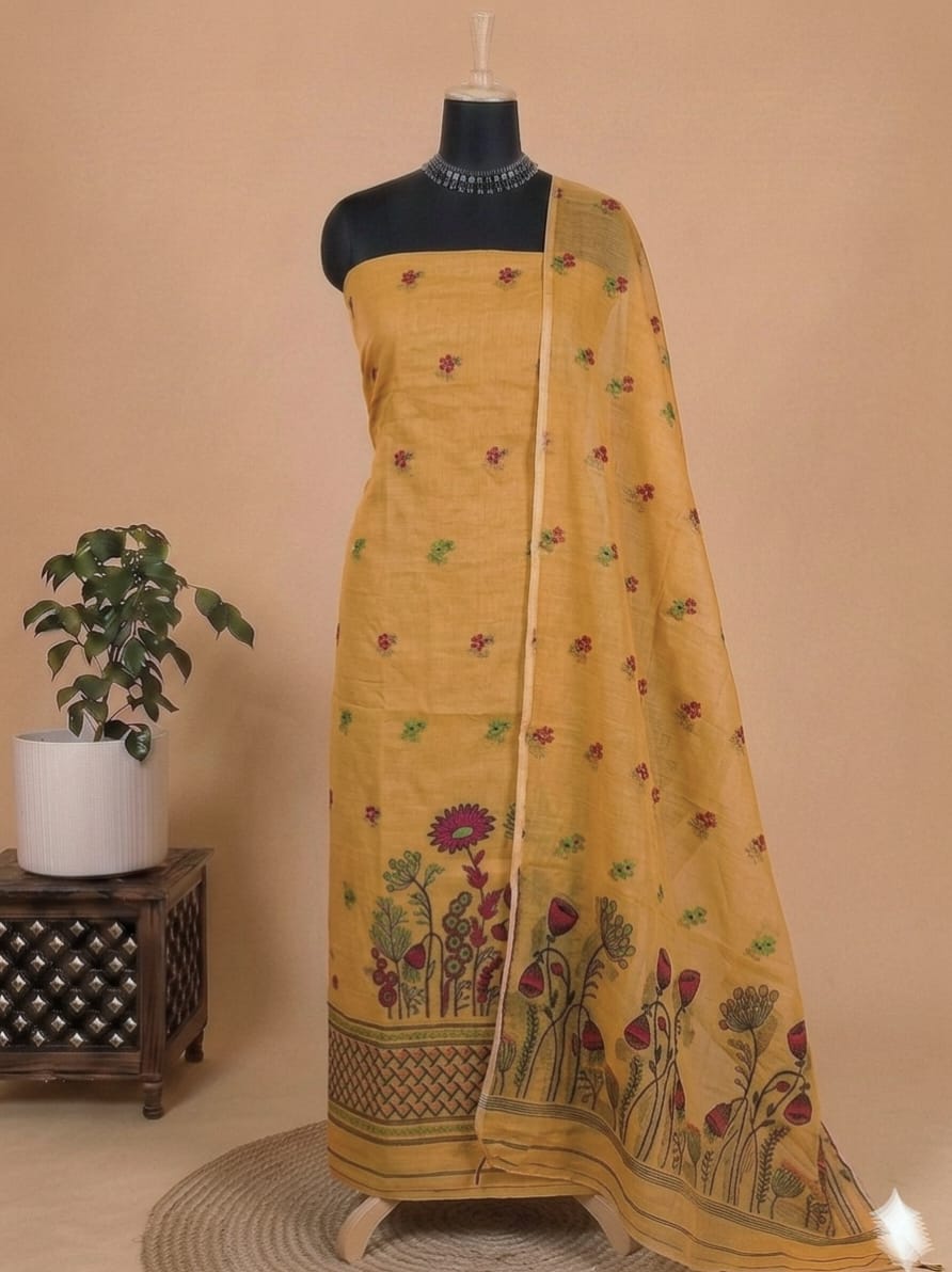 Exclusive Premium Traditional  Viscose Cotton Unstitched Suit (2PC)