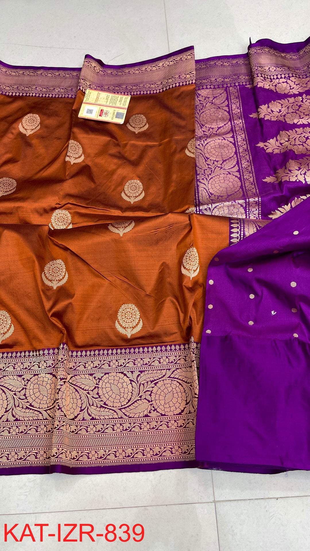 Pure Katan Silk Saree With Antique Zari Work Saree