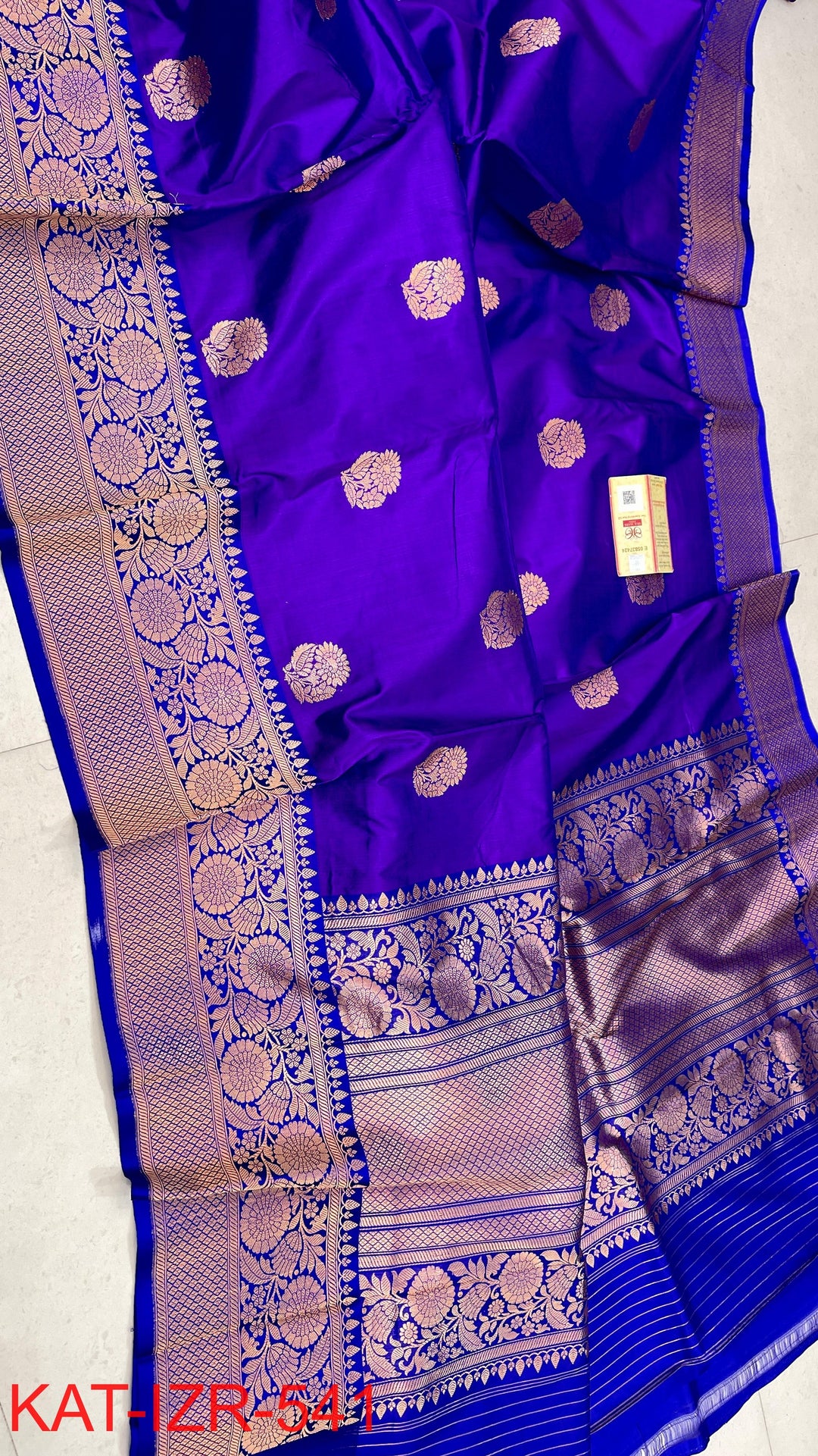 Pure Katan Silk Saree With Antique Zari Work Saree.