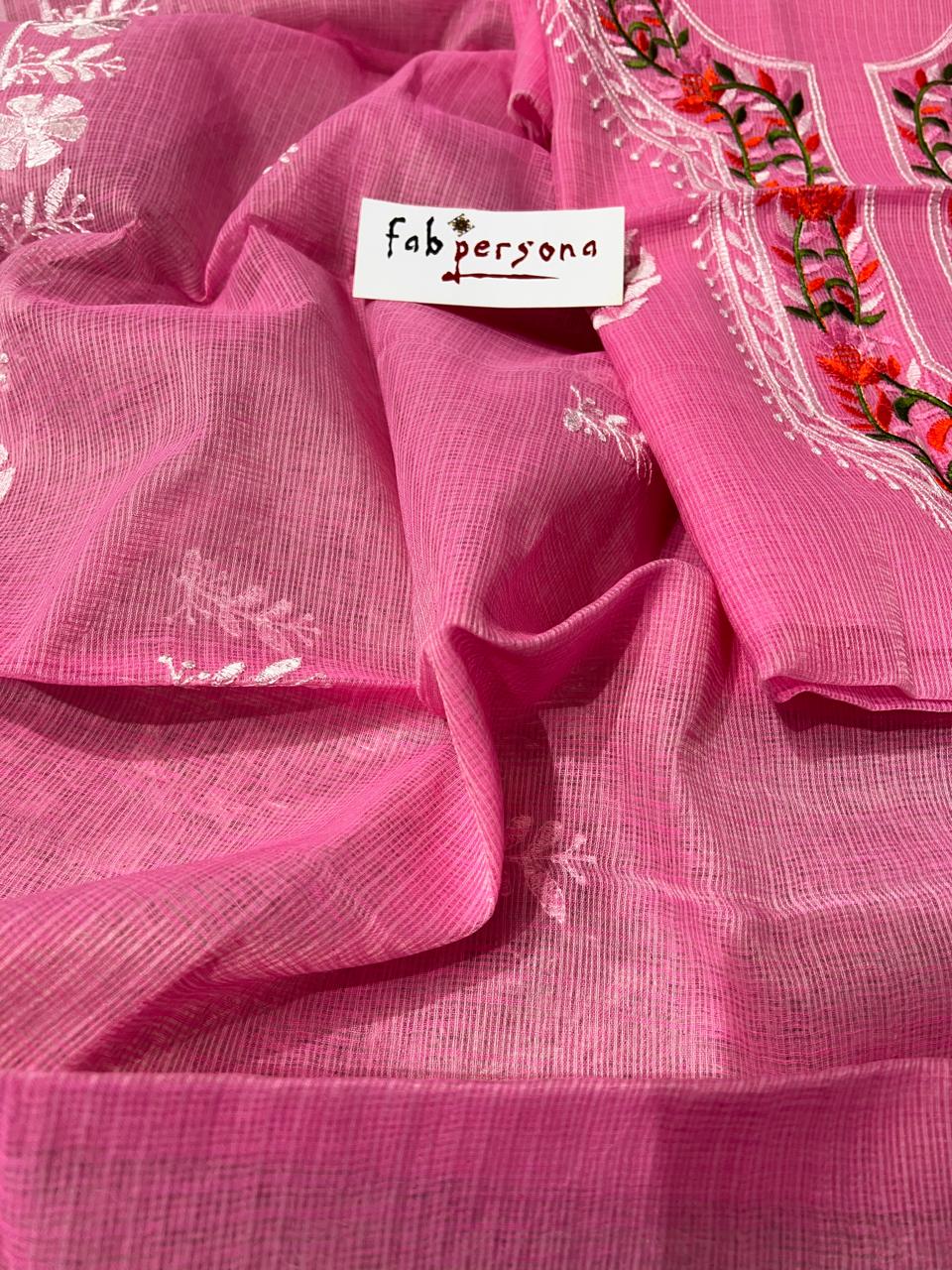 Kota Doriya Embroidery  Work Unstitched Suit