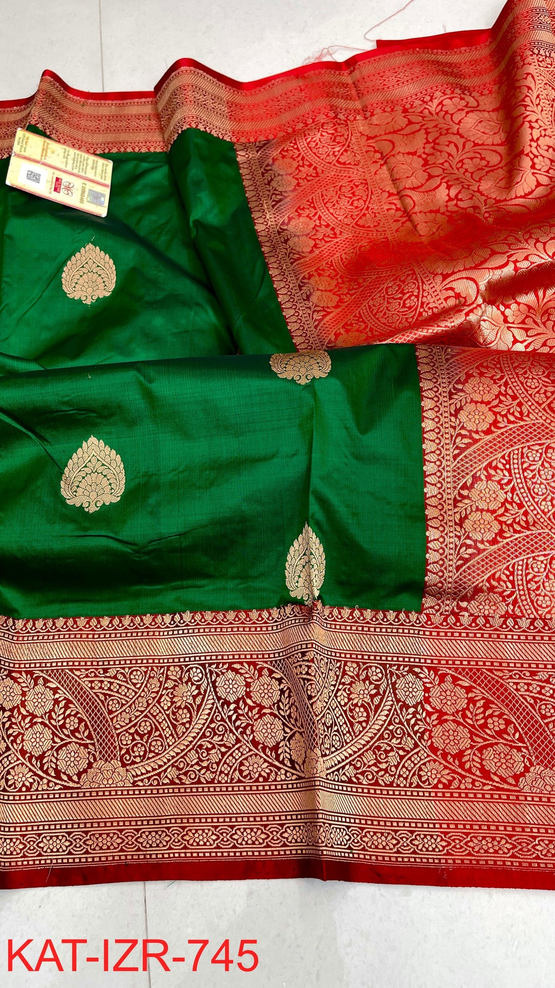 Pure Katan Silk Saree With Antique Zari Work Saree