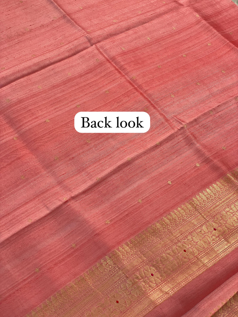 Pure Banarasi Raw Dupion Silk Kadhuwa Work Unstitched Suit With Rankart Kadhuwa Dupatta.
