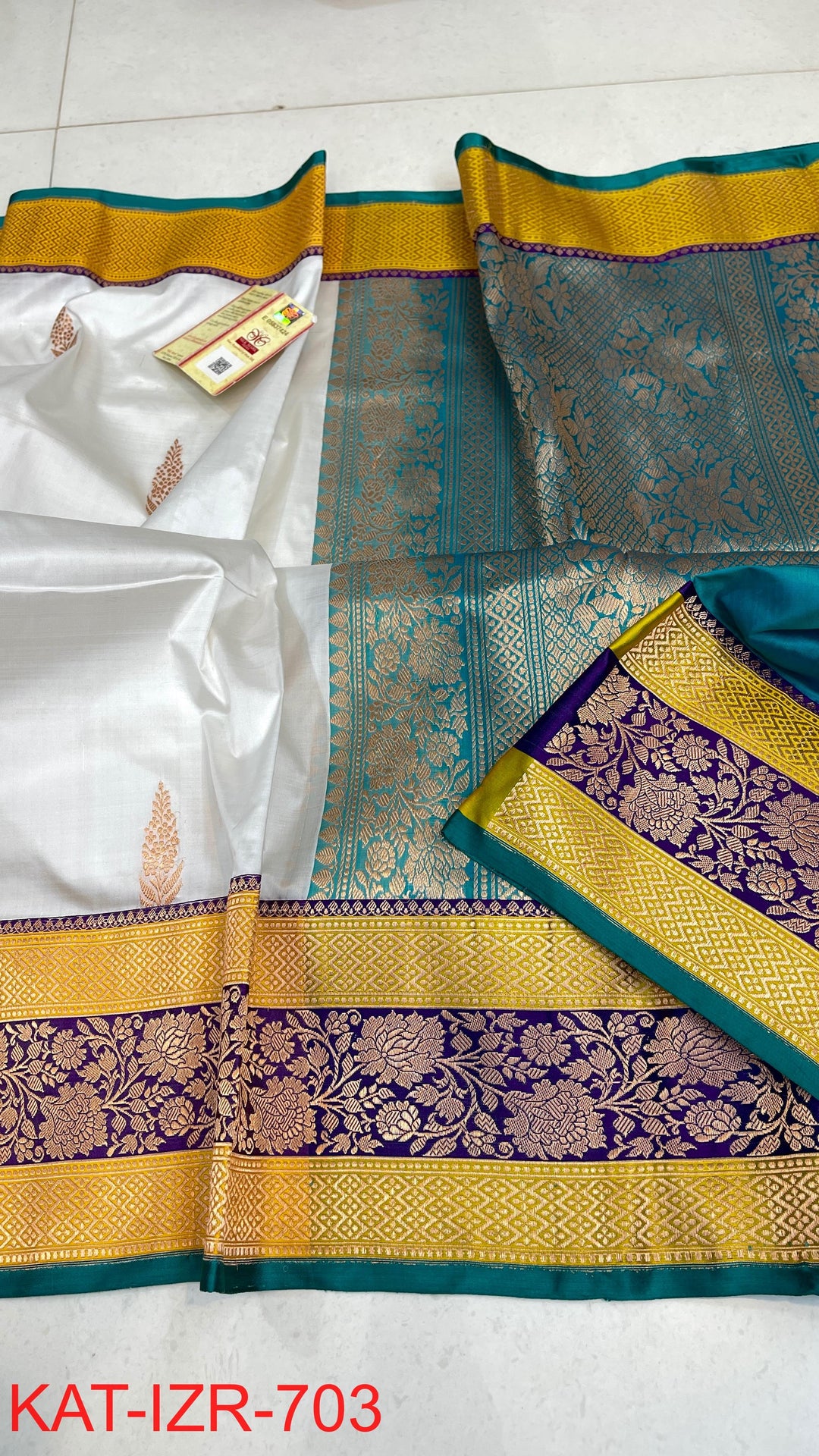 Pure Banarasi  Raw Mango Katan Silk Saree