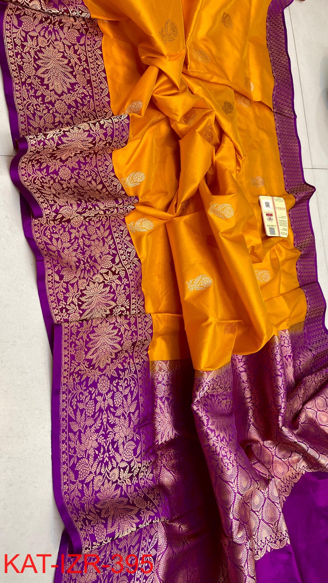 Pure Katan Silk Saree With Antique Zari Work Saree.