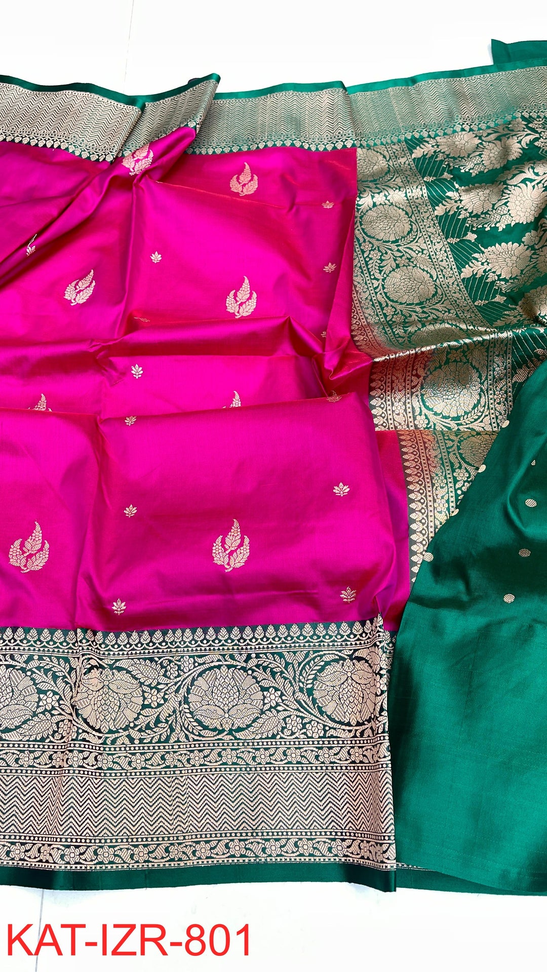 Pure Banarasi  Raw Mango Katan Silk Saree