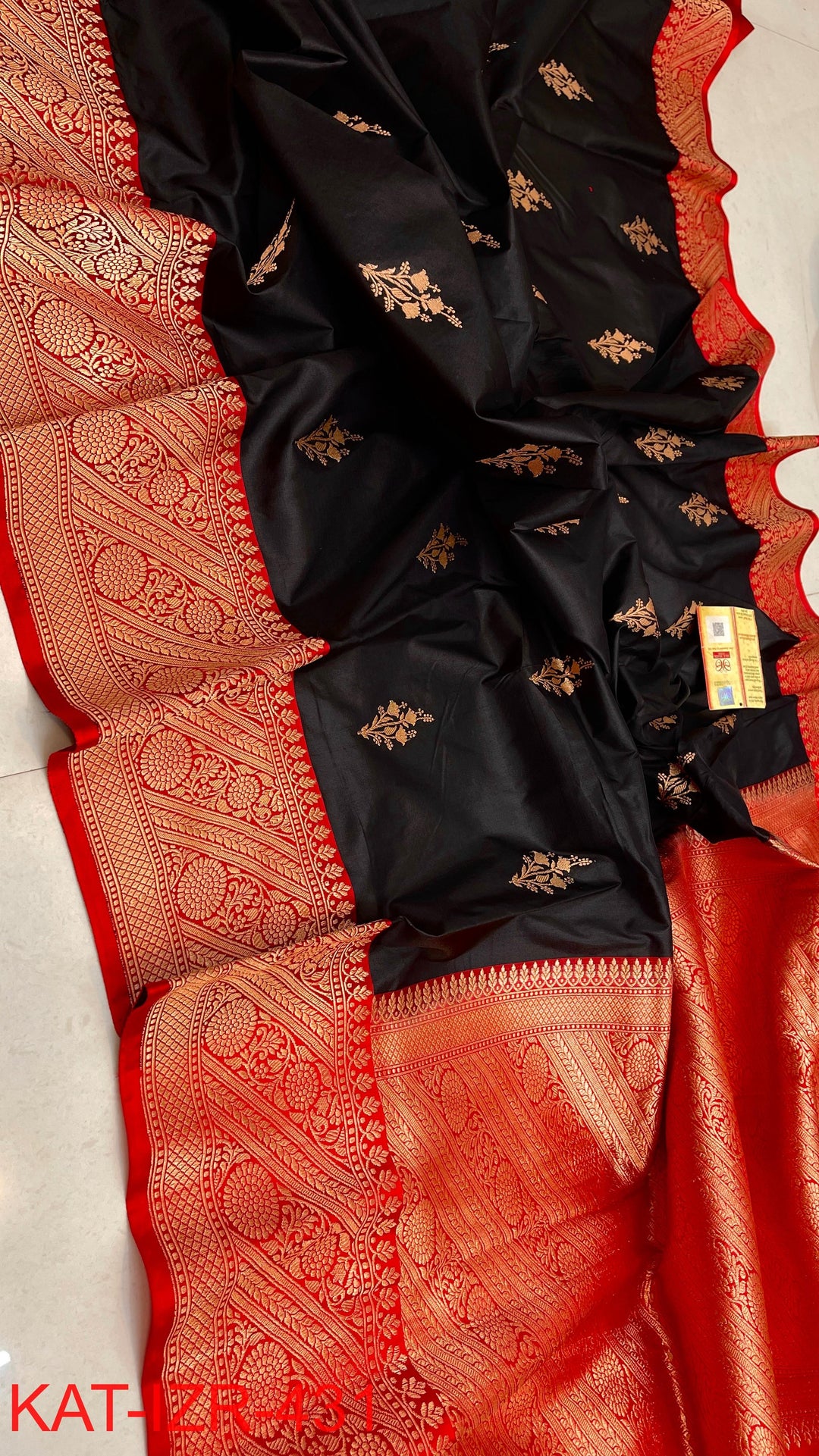 Pure Katan Silk Saree With Antique Zari Work Saree.