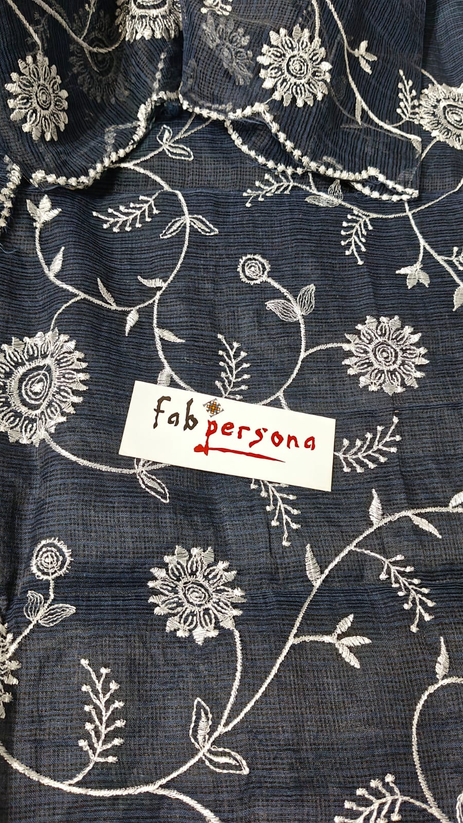 Pure Kota Doriya Resham Work Unstitched Suits With Chikankari Bottom