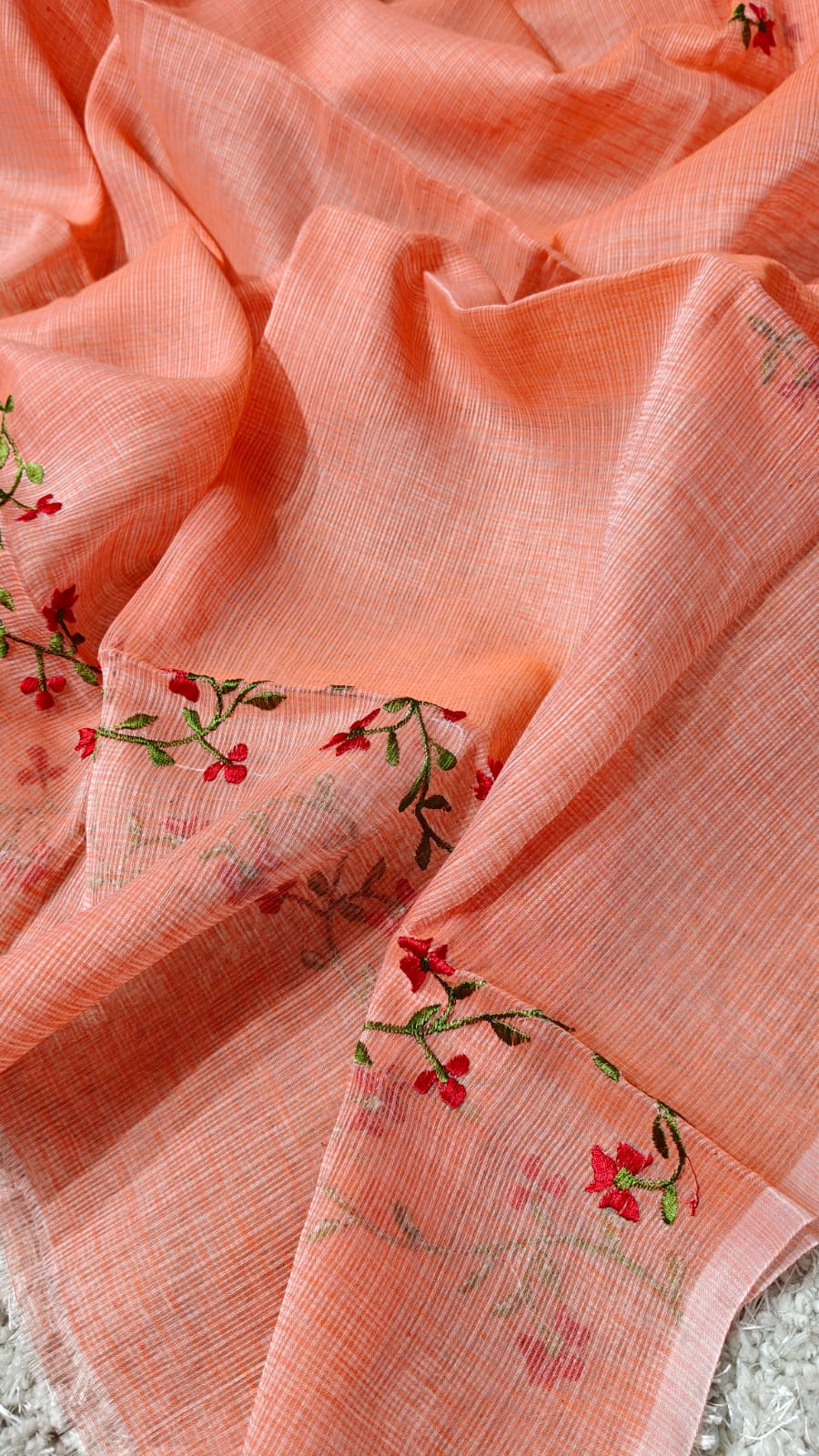 Pure Kota Doriya Resham Work Unstitched Suits With Kota Doriya Dupatta .