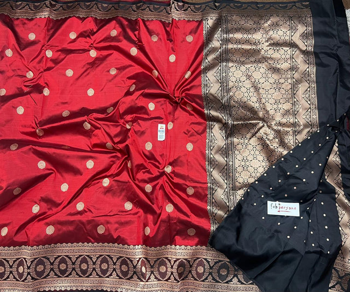 Pure Katan Silk Saree With Antique Zari Work Saree