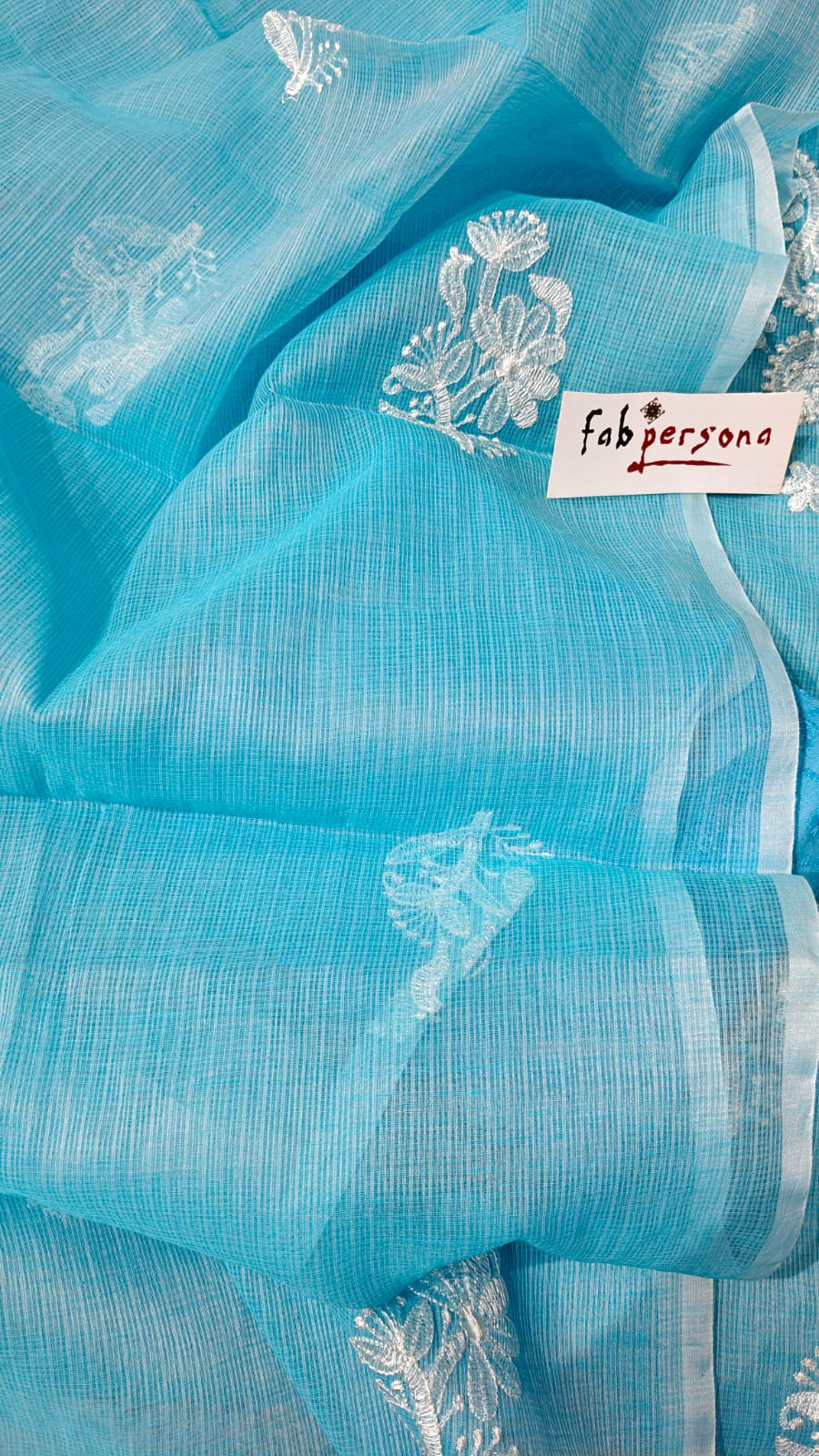 Kota doria Ustitched salwar suit with chikankari bottom