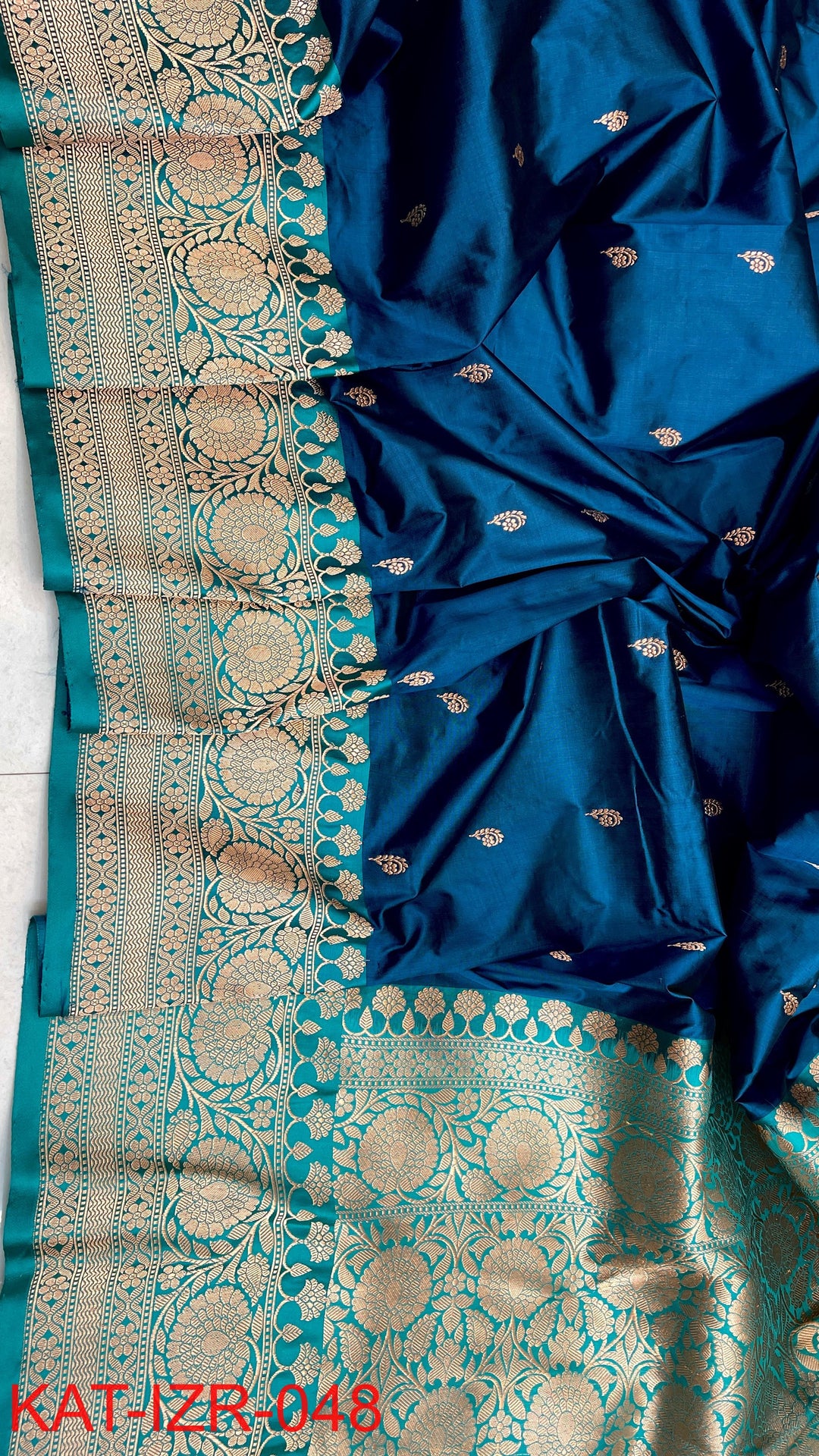 Pure Katan Silk Saree With Antique Zari Work Saree.