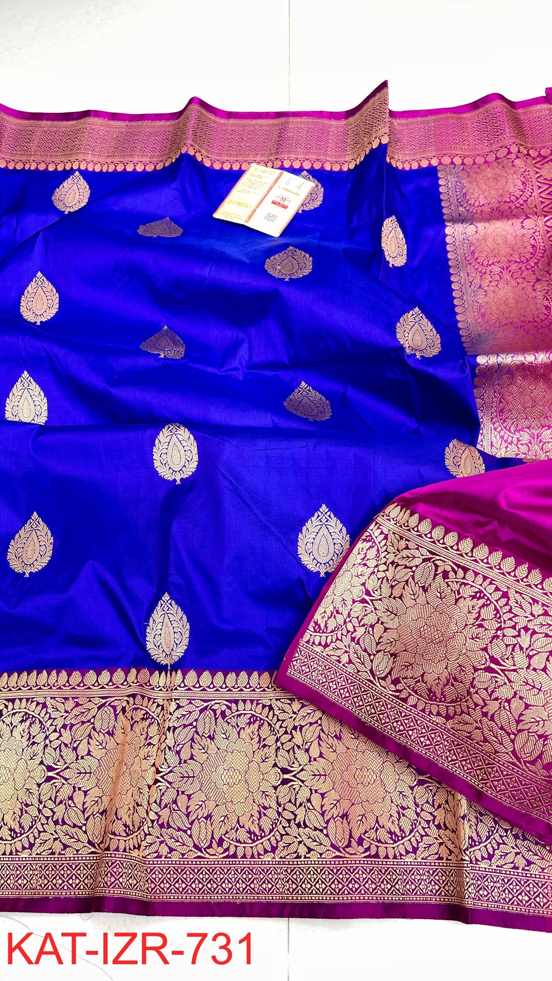 Pure Katan Silk Saree With Antique Zari Work Saree