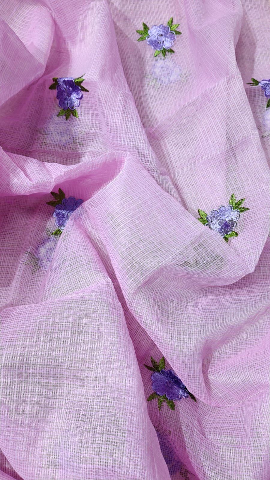 Pure Kota Doriya Embroidery work Unstitched Suit