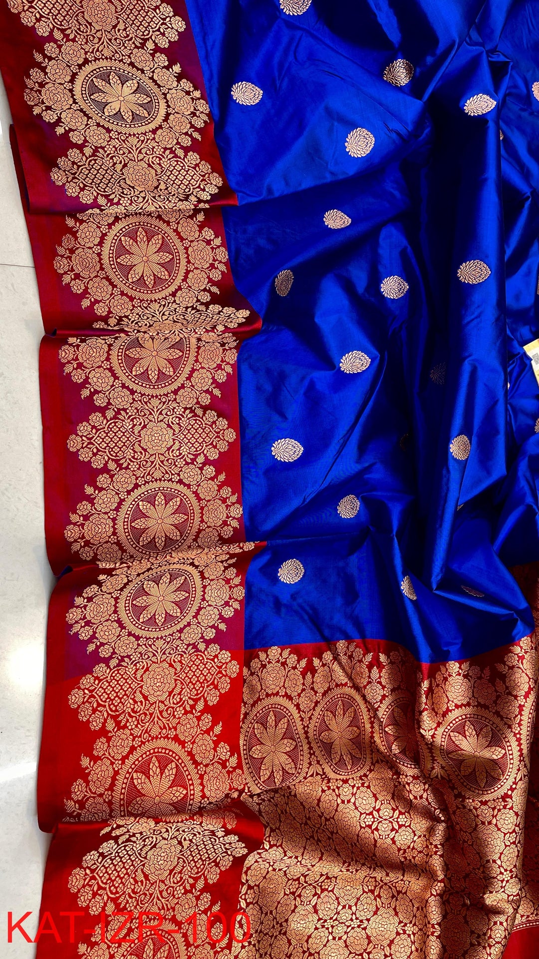 Pure Katan silk Saree with Antique Zari Work Saree.