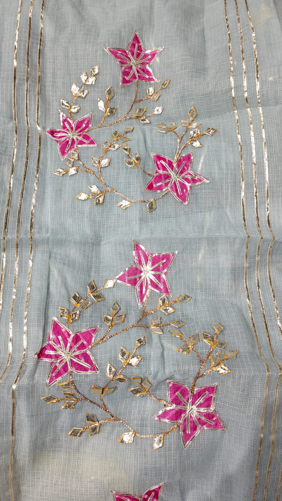 Kota Doriya Gotta Patti Work Unstitched Suit