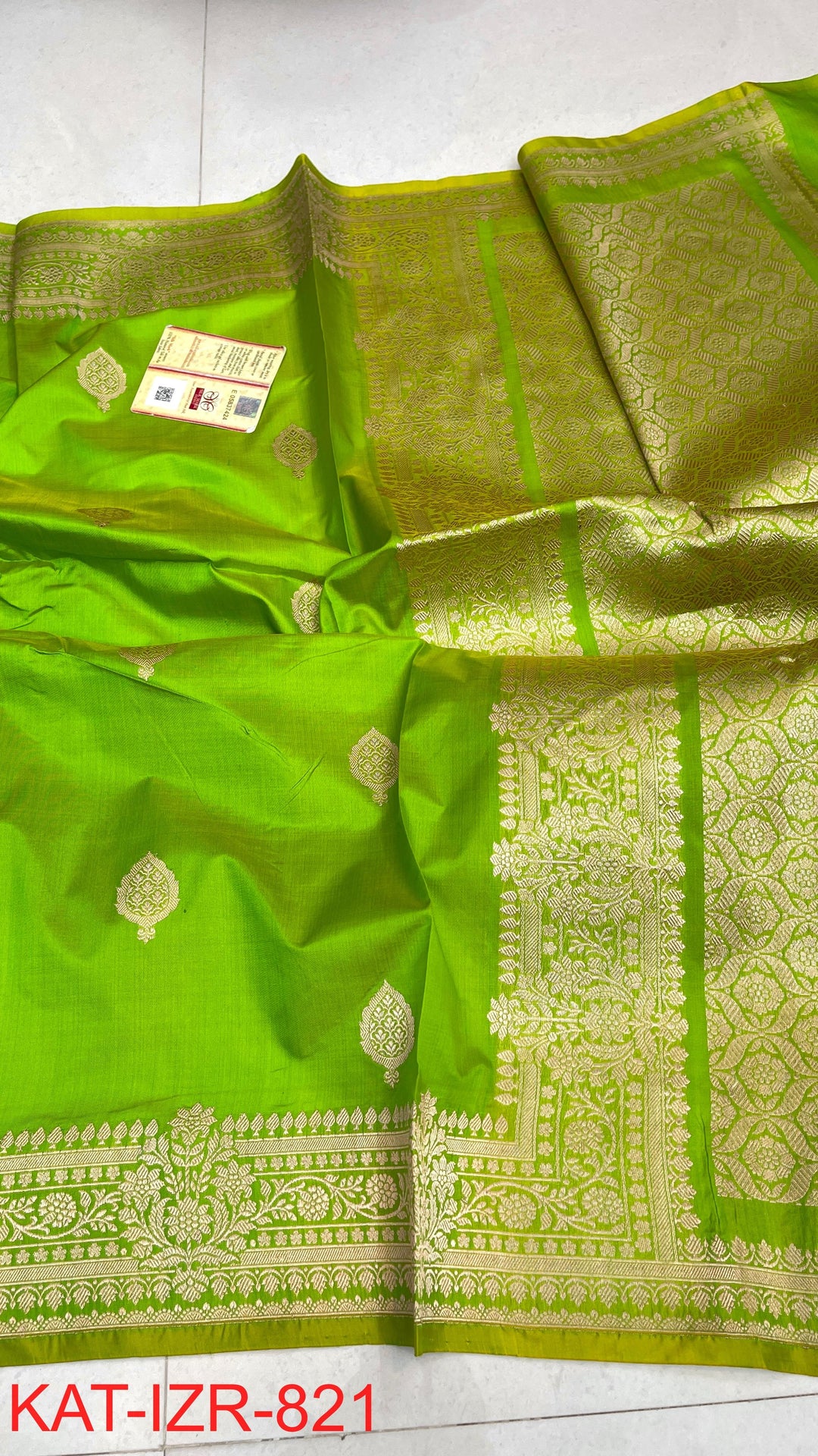 Pure Katan Silk Saree With Antique Zari Work Saree