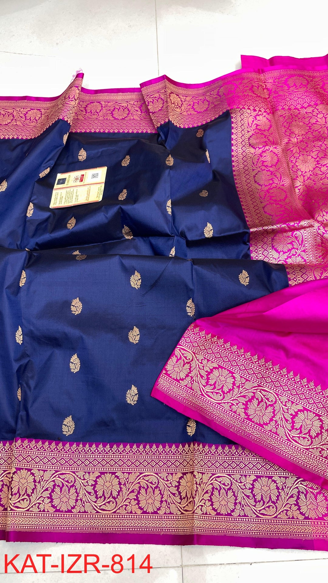 Pure Banarasi  Raw Mango Katan Silk Saree
