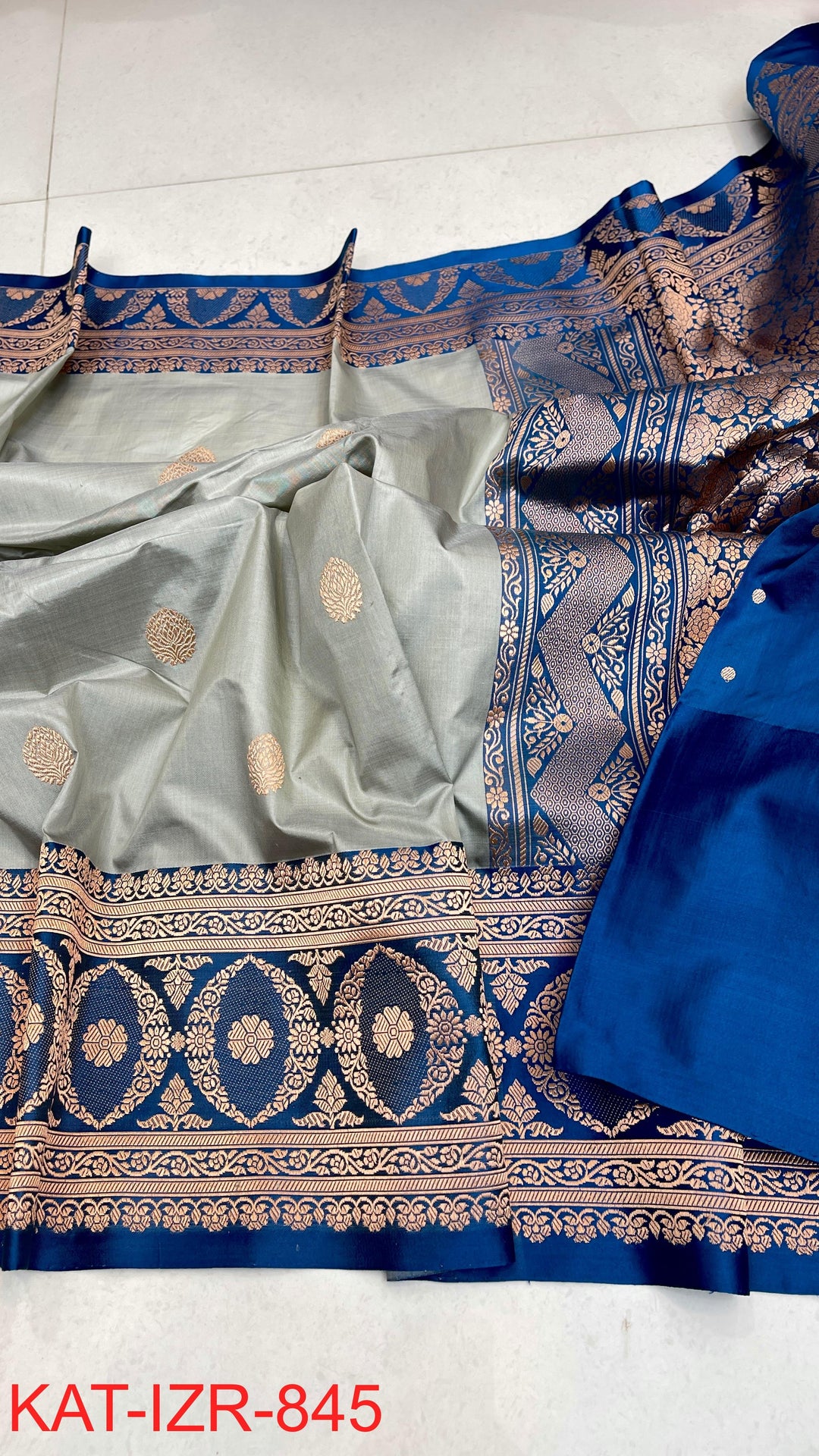 Pure Katan Silk Saree With Antique Zari Work Saree