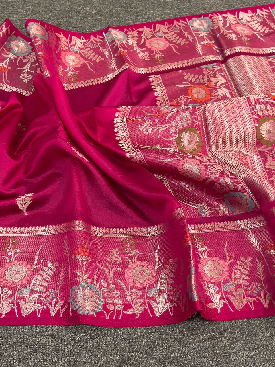 Pure Banarasi  Raw Mango Katan Silk Saree