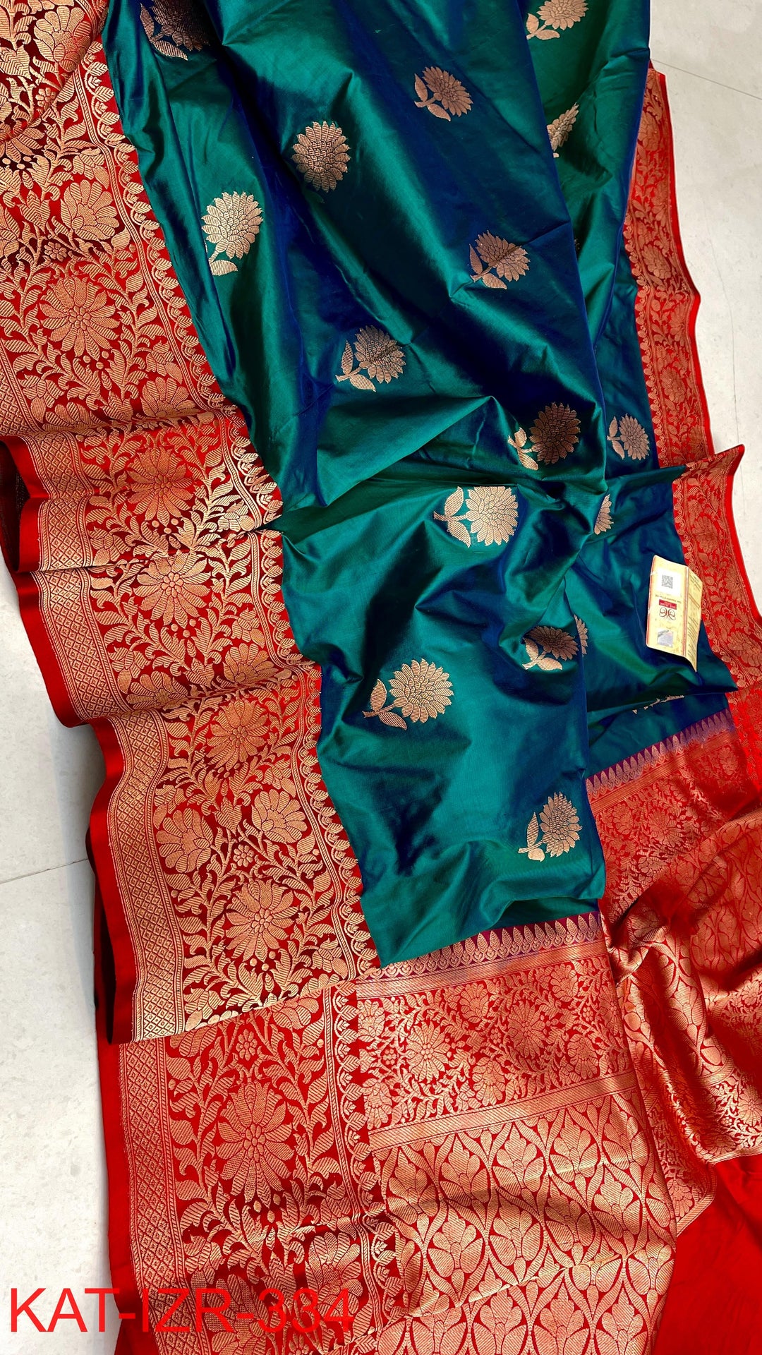 Pure Katan Silk Saree With Antique Zari Work Saree.