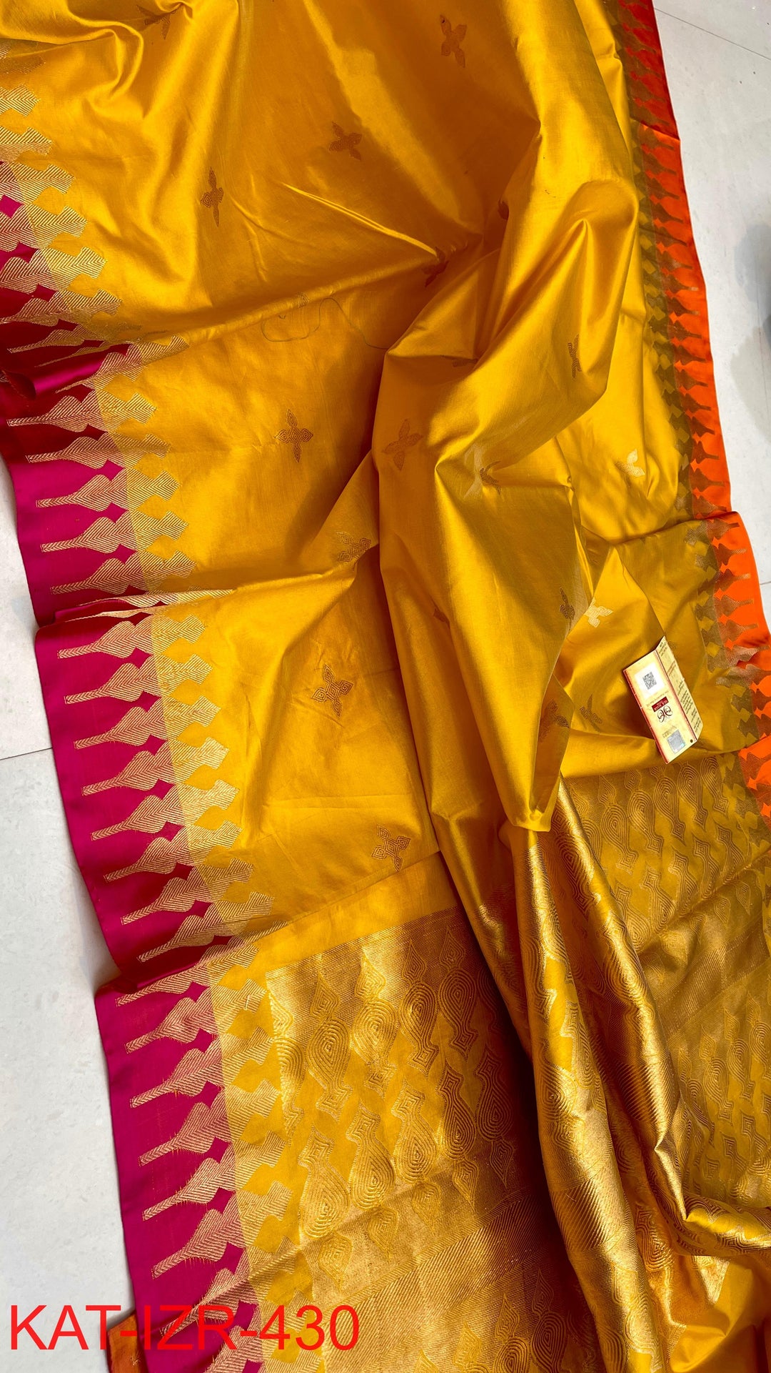 Pure Katan Silk Saree With Antique Zari Work Saree.