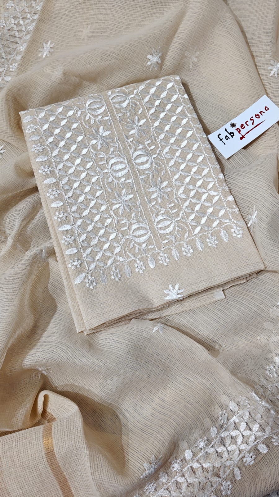 Pure Kota Doriya Resham Work Unstitched Suits With Kota Doriya Dupatta .