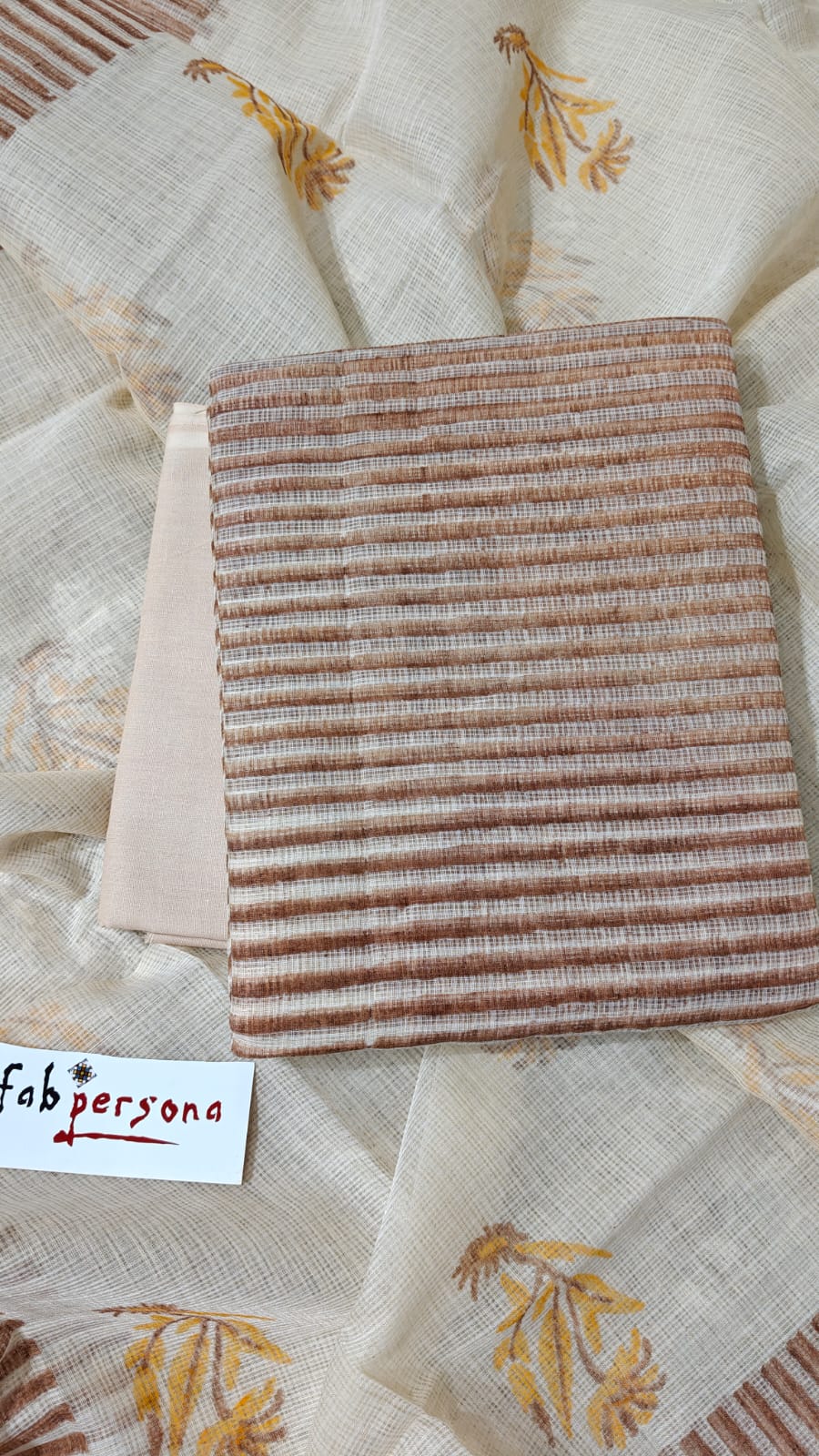 Pure Kota Doriya lehariya Print Unstitched Suit With Dupatta