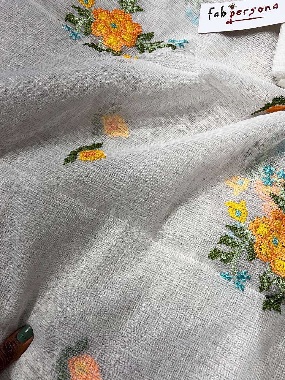 Kota Doriya Embroidery  Work Unstitched Suit