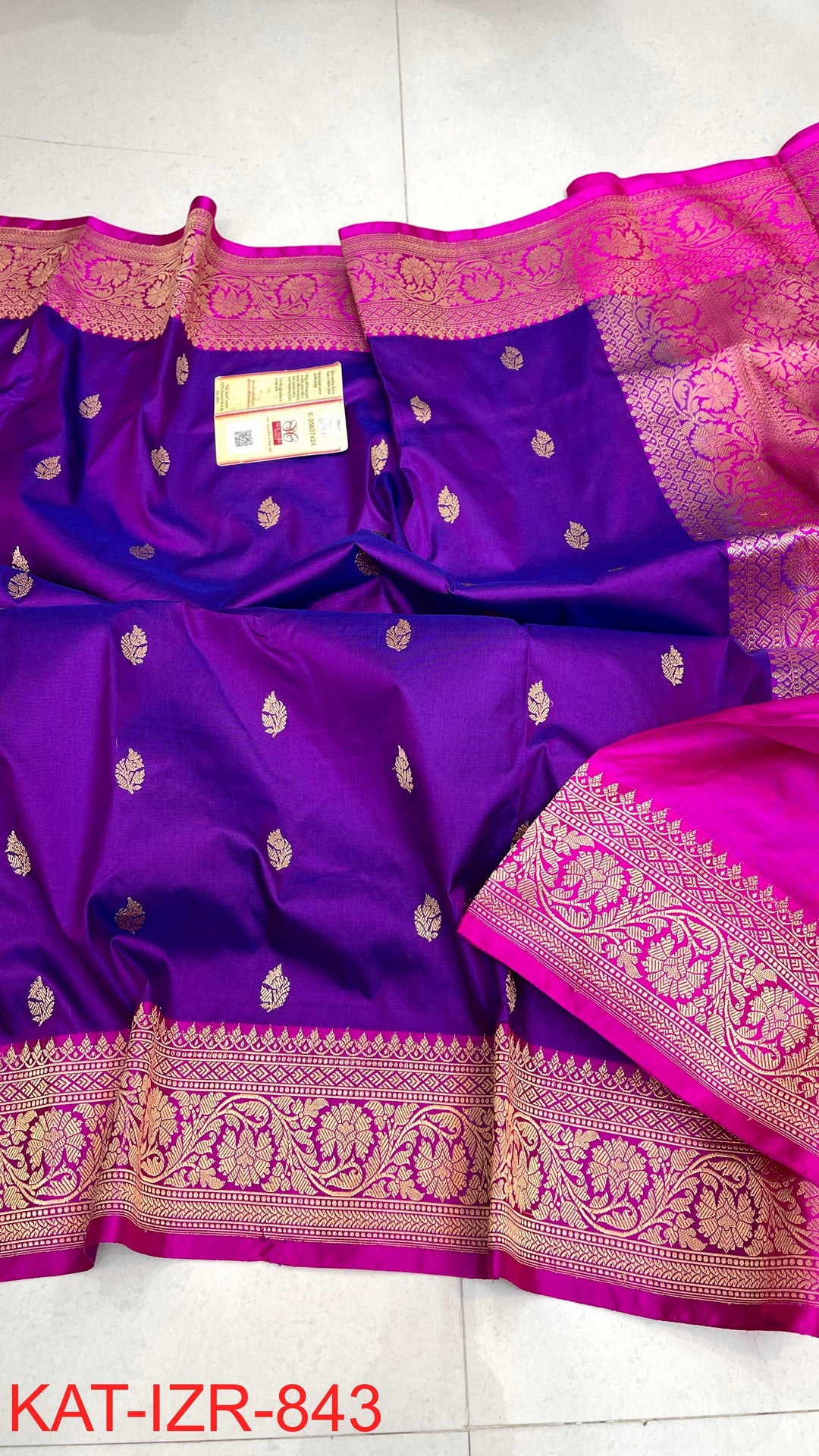 Pure Katan Silk Saree With Antique Zari Work Saree