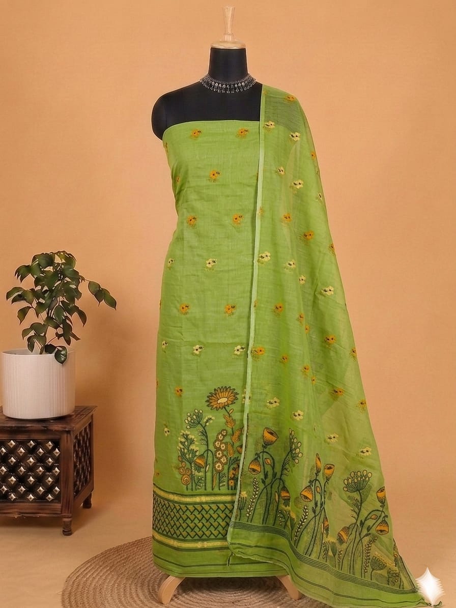 Exclusive Premium Traditional  Viscose Cotton Unstitched Suit (2PC)